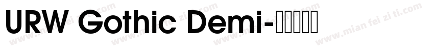 URW Gothic Demi字体转换